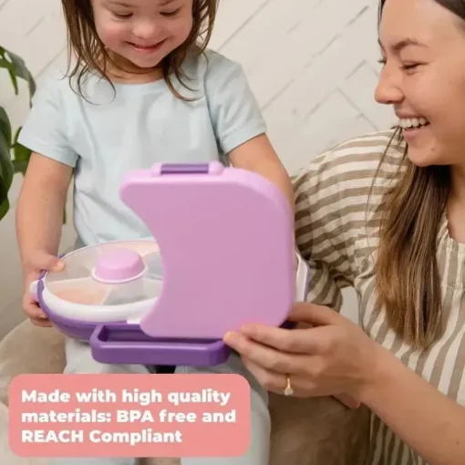 GoBe - Lancheira Infantil com Spinner Destacável, Roxa