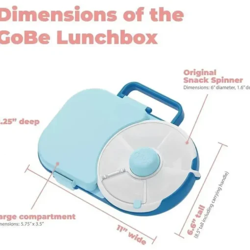 Gobe ​​- Lancheira Infantil Com Snack Spinner, Amarelo Mel