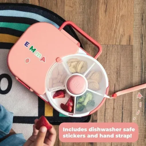 GoBe - Lancheira Infantil com Spinner Destacável, Roxa