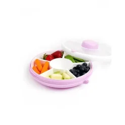 Gobe ​​Kids - Caixa de lanche de viagem pequena com flip, Taro Purple