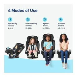 Graco - Assento de carro 4 em 1 Graco 4Ever DLX SnugLock Grow, Maison