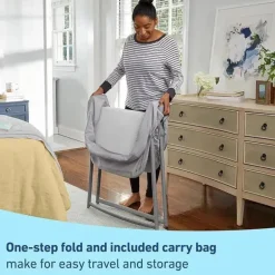 Graco - Berço portátil e berço de viagem DreamMore 3 em 1, coleção moderna de chalés