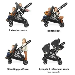 Graco - Carrinho Duplo Ready2Grow 2.0, Rafa