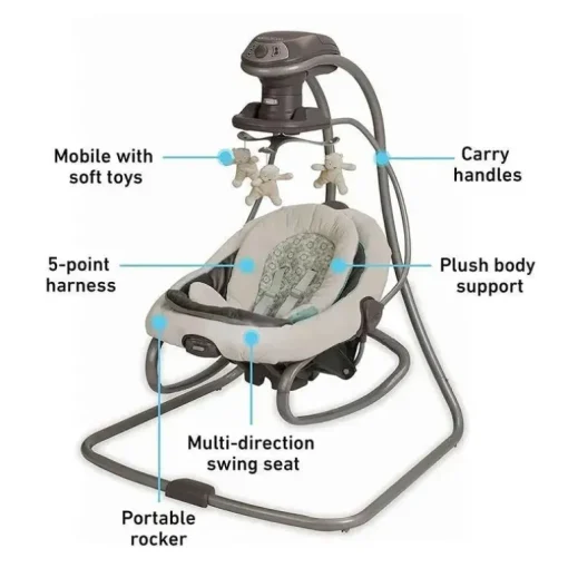 Graco - DuetSoothe Swing Plus Rocker, Winslet
