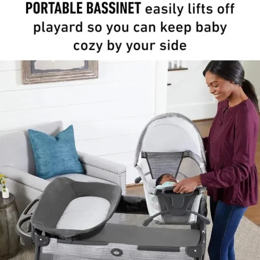 Graco - Pack 'n Play Close2Baby Bassinet Playard, Derby