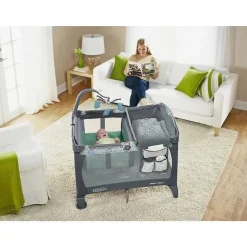 Graco - Pack 'N Play Playard para recém-nascidos, trocador e transporte, Manor