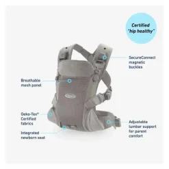 Graco - Transportador Cradle Me Lite 3 em 1, Aveia