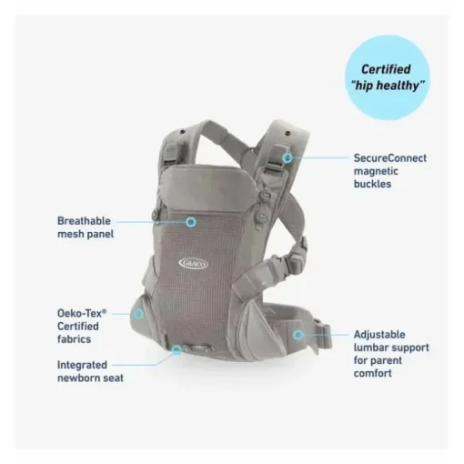 Graco - Transportador Cradle Me Lite 3 em 1, Aveia