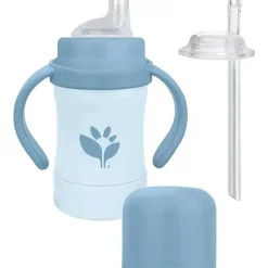 Green Sprouts - 6 Oz Sprout Ware Sip &amp; Straw, Blueberry