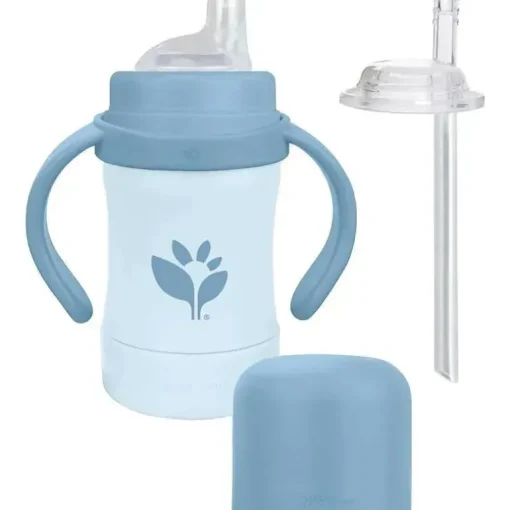 Green Sprouts - 6 Oz Sprout Ware Sip &amp; Straw, Blueberry
