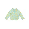 Green Sprouts - Camiseta Rashguard de manga comprida para bebê com zíper, Lemons