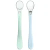 Green Sprouts - Colheres de Silicone e Sprout Ware First Food, Light Sage/Light Blueberry