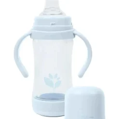 Green Sprouts - Copo de 5 onças e Sprout Ware Gole e Palha, Light Blueberry