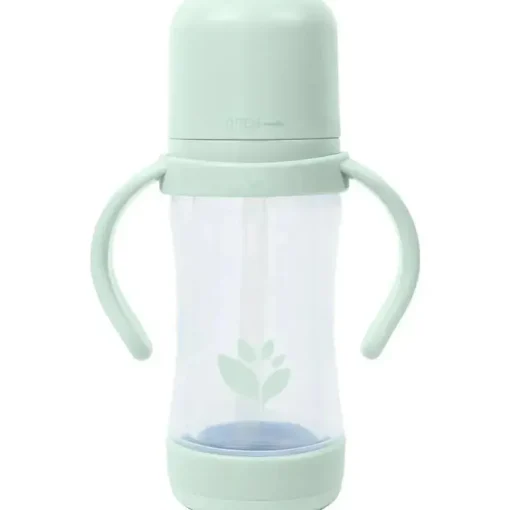 Green Sprouts - Copo de 5 onças e Sprout Ware Gole e Palha, Light Sage