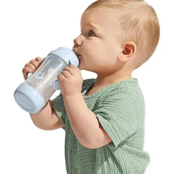 Green Sprouts - Copo de 5 onças e Sprout Ware Gole e Palha, Light Blueberry