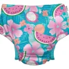 Green Sprouts - Fralda Reutilizável Eco Snap Swim, Aqua Tropical Fruit Floral