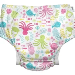 Green Sprouts - Fralda Reutilizável Eco Snap Swim, White Sea Pals
