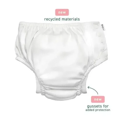 Green Sprouts - Fralda Reutilizável Eco Snap Swim, Aqua Tropical Fruit Floral