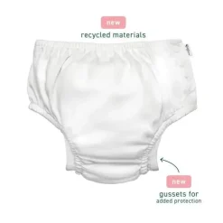 Green Sprouts - Fralda Reutilizável Eco Snap Swim, White Sea Pals