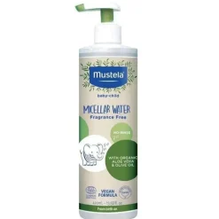 Água Micelar Orgânica Mustela com Azeite e Aloe Vera