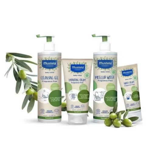 Água Micelar Orgânica Mustela com Azeite e Aloe Vera
