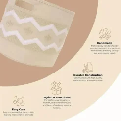 Guindaste - Caixa de armazenamento de tecido para bebês para berçários e crianças pequenas, armazenamento de brinquedos para meninos e meninas, Boho