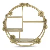 Guindaste - Decoração de berçário de bebê, decoração de parede com prateleiras de latão, flor