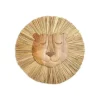Guindaste - Decoração de berçário e quarto de criança Safari para bebês, decoração de parede de animal de madeira, leão
