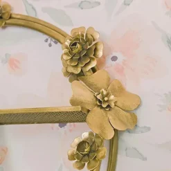 Guindaste - Decoração de berçário de bebê, decoração de parede com prateleiras de latão, flor