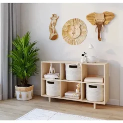 Guindaste - Girafa Decoração de parede de madeira feita à mão