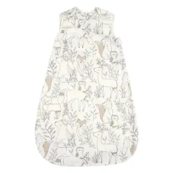 Guindaste Bebê Ezra Woodland Animals Cobertor Vestível de Algodão 0-9Mo