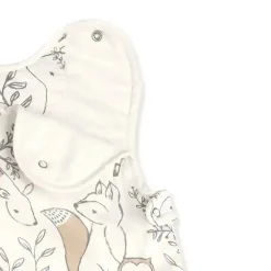 Guindaste Bebê Ezra Woodland Animals Cobertor Vestível de Algodão 0-9Mo