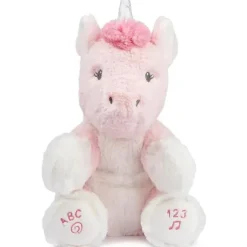 Gund Animated Alora, o unicórnio, brinquedo de pelúcia rosa para bebê