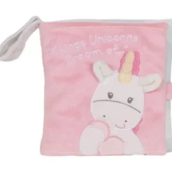 GUND Baby Dreaming Luna Unicorn livro macio pelúcia brinquedo estimulante sensorial, 8 pol