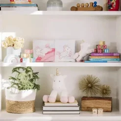GUND Baby Dreaming Luna Unicorn livro macio pelúcia brinquedo estimulante sensorial, 8 pol