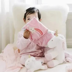 GUND Baby Dreaming Luna Unicorn livro macio pelúcia brinquedo estimulante sensorial, 8 pol