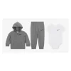 Haddad - Conjunto de calça Nike 3 peças, cinza