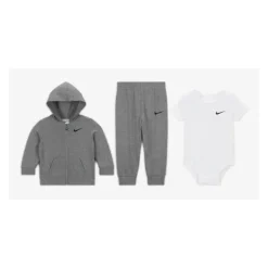 Haddad - Conjunto de calça Nike 3 peças, cinza