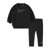 Haddad - Conjunto Nike Fleece Crew e Legging, Preto