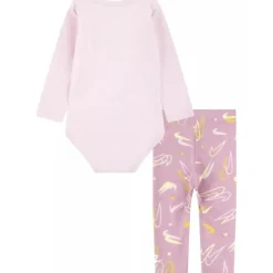 Haddad - Nike Baby Girl Bodysuit & Legging Set, Light Pink