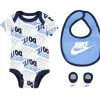 Haddad - Nike Bodysuit Bib Booties 3 Pc Hosiery Little Kids, Branco/Azul