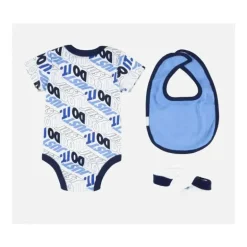Haddad - Nike Bodysuit Bib Booties 3 Pc Hosiery Little Kids, Branco/Azul