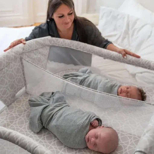 Halo - Bessinest Twin Sleeper | Berço duplo de cabeceira, círculos de areia