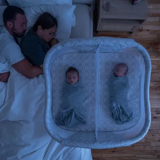 Halo - Bessinest Twin Sleeper | Berço duplo de cabeceira, círculos de areia