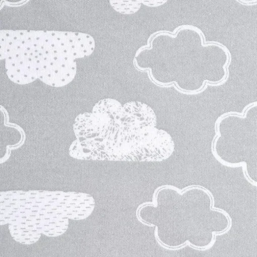 Halo - Saco de dormir 100% algodão Nuvens estampadas, pequeno