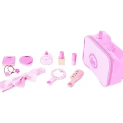 Hape - Beauty Belongings Kit de brincar de madeira infantil de cosméticos de madeira