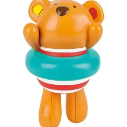 Hape - Brinquedo de banho de corda infantil Little Splashers nadador de pelúcia