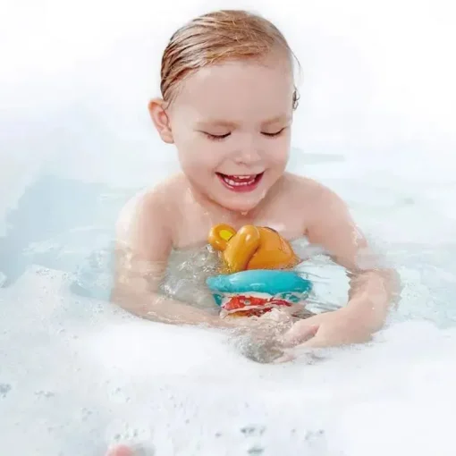 Hape - Brinquedo de banho de corda infantil Little Splashers nadador de pelúcia