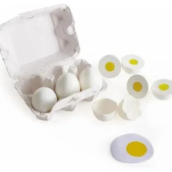 Hape - Caixa de Ovos Brinquedos de Cozinha Crianças Jogam Brinquedo de Comida