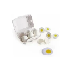 Hape - Caixa de Ovos Brinquedos de Cozinha Crianças Jogam Brinquedo de Comida